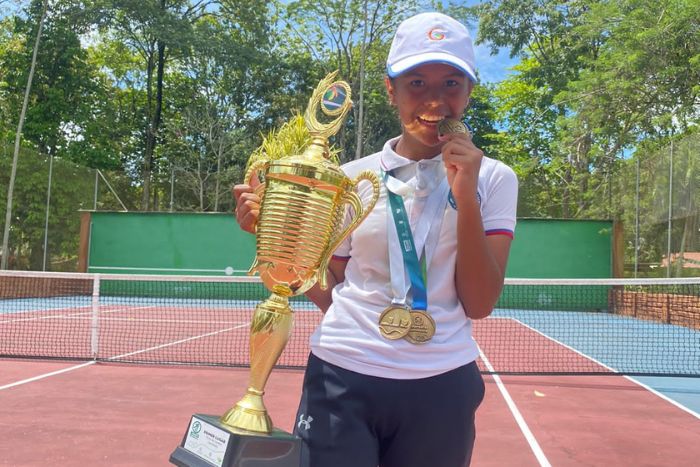 Estudiante ganó en tres modalidades de tenis de campo durante la final departamental de los Juegos Deportivos Escolares 2022 IUSH