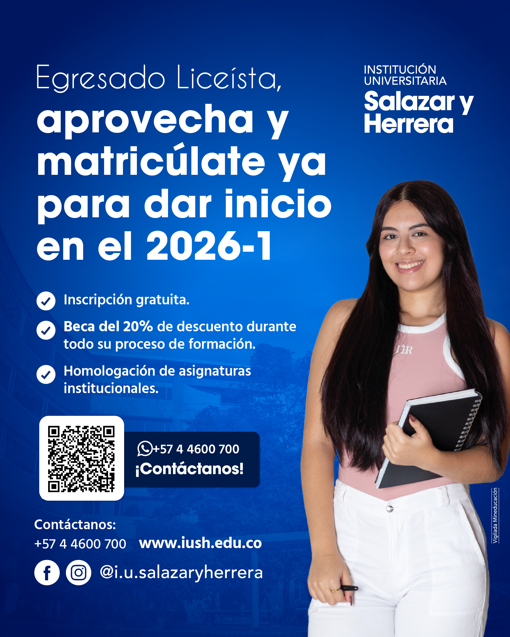 Beneficios especiales para egresados Liceístas IUSH