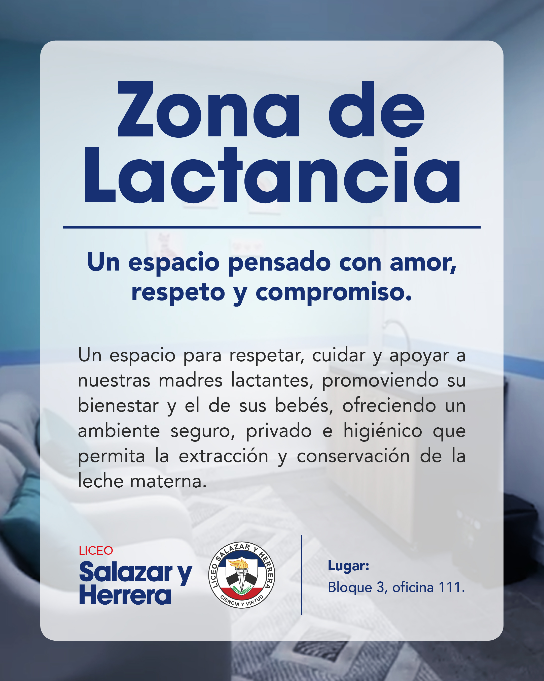 El Liceo Salazar y Herrera presenta su nueva Sala de LactanciaIUSH